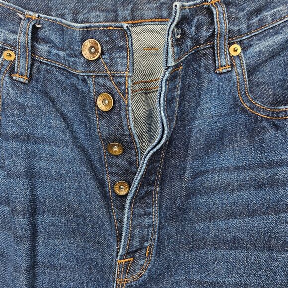 WIES MADE Jeans Sidney Fit 32x32 Button Fly Selvedge Denim Made in USA High Rise - Picture 4 of 12